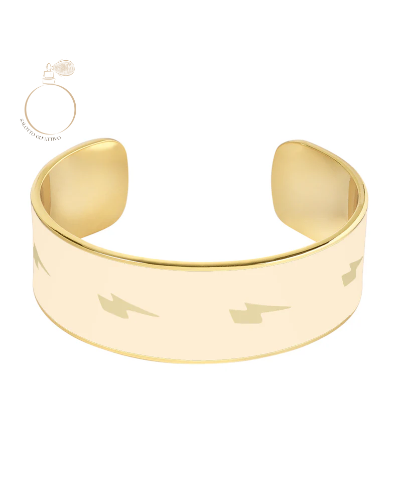 Ziggy Bangle Large - Bianco Sabbia