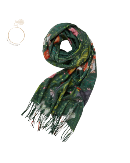 Catherine Rowe Into The Woods Scarf - Green